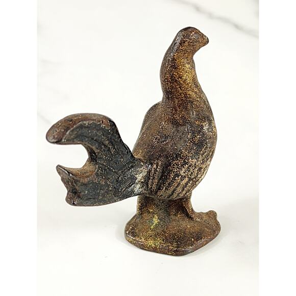 Cast Iron Rooster Chicken Hen Beer Bottle Opener 3 1/4" Animal Figurine 90s Vtg - Picture 6 of 12
